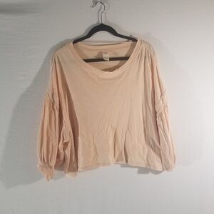 We The Free Bell Sleeve Crop Top